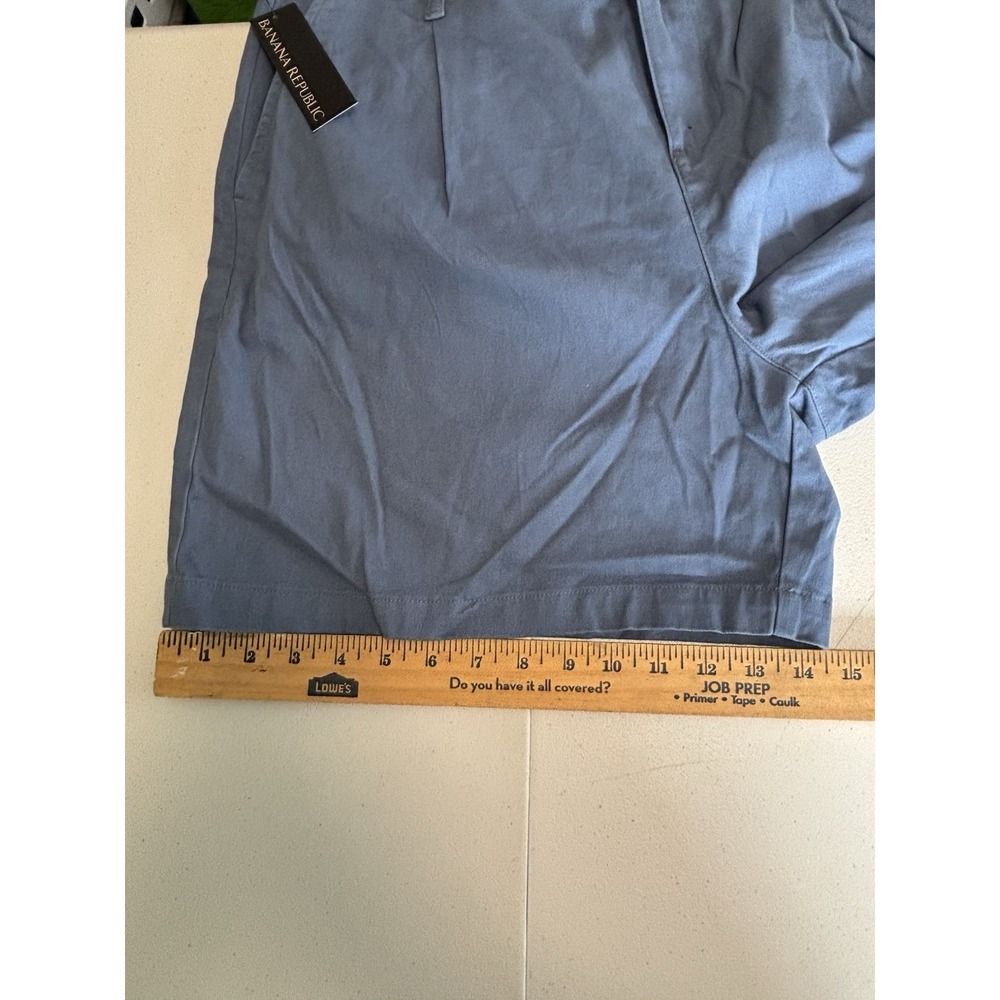 NWT Banana Republic Women's Pleat Front Shorts, Blue, Size 14 - Picture 8 of 12